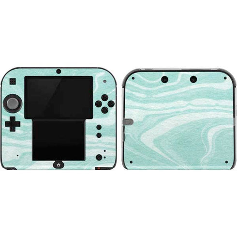 Mint Marbling Nintendo 2DS Skin