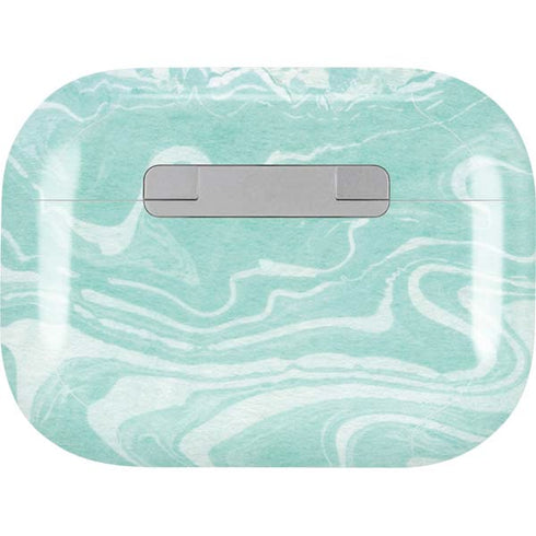 Mint Marbling AirPods Pro 2nd Gen Skin