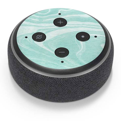Mint Marbling Amazon Echo Dot Skin