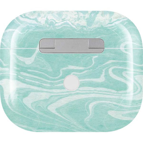 Mint Marbling Apple AirPods (3rd Gen 2021) Skin
