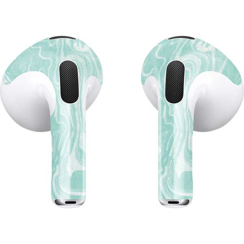 Mint Marbling Apple AirPods (3rd Gen 2021) Skin