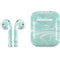Mint Marbling Apple AirPods Skin