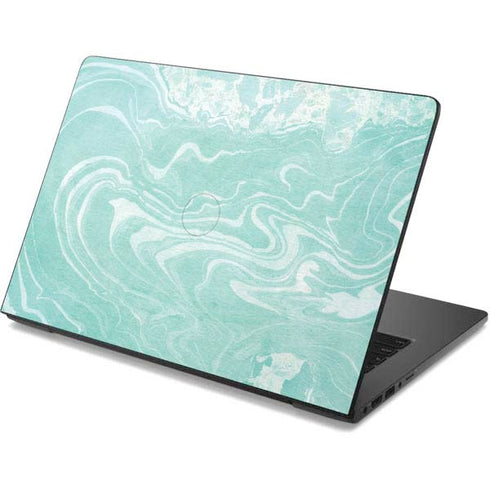 Mint Marbling Dell Chromebook Skin