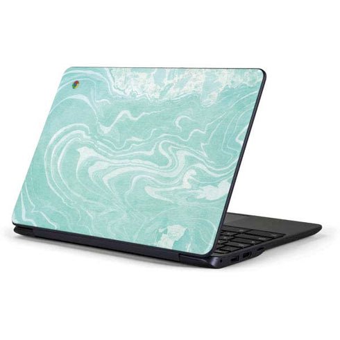 Mint Marbling Samsung Chromebook Skin