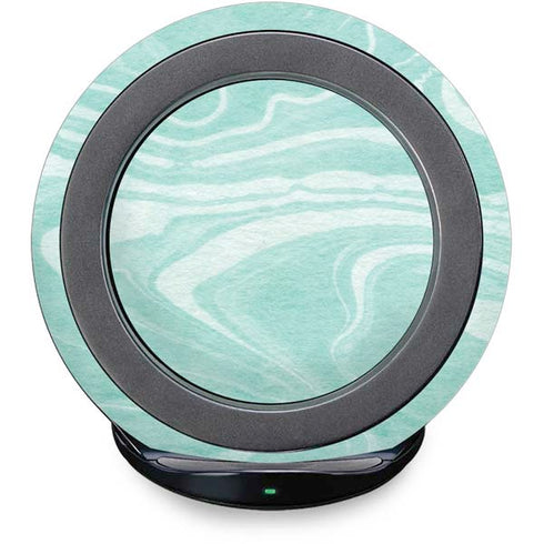 Mint Marbling Fast Charge Wireless Charging Stand Skin