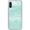 Mint Marbling Galaxy A10e Clear Case