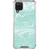 Mint Marbling Galaxy A12 Clear Case