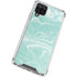 Mint Marbling Galaxy A12 Clear Case