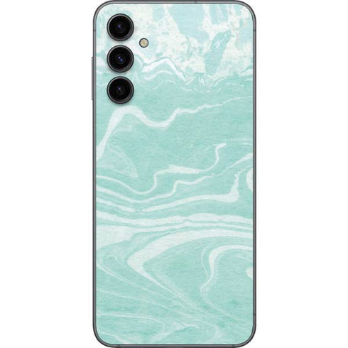 Mint Marbling Galaxy A14 5G Skin