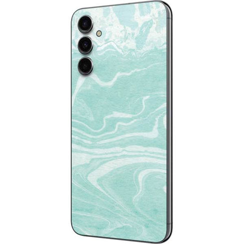 Mint Marbling Galaxy A14 5G Skin