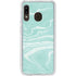 Mint Marbling Galaxy A20 Clear Case