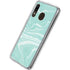 Mint Marbling Galaxy A20 Clear Case
