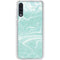 Mint Marbling Galaxy A50 Clear Case