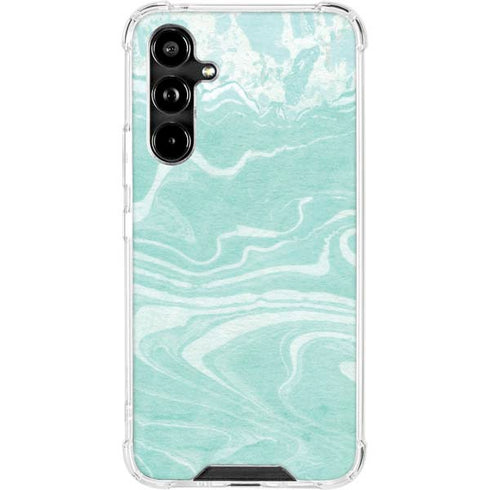 Mint Marbling Galaxy A54 5G Clear Case