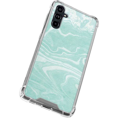 Mint Marbling Galaxy A54 5G Clear Case