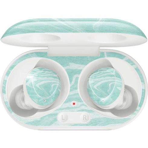 Mint Marbling Galaxy Buds Plus Skin