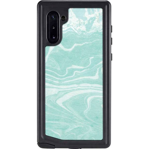 Mint Marbling Galaxy Note 10 Waterproof Case