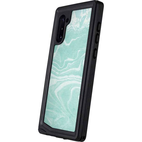 Mint Marbling Galaxy Note 10 Waterproof Case