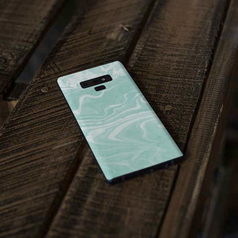Mint Marbling Galaxy Note 9 Skin
