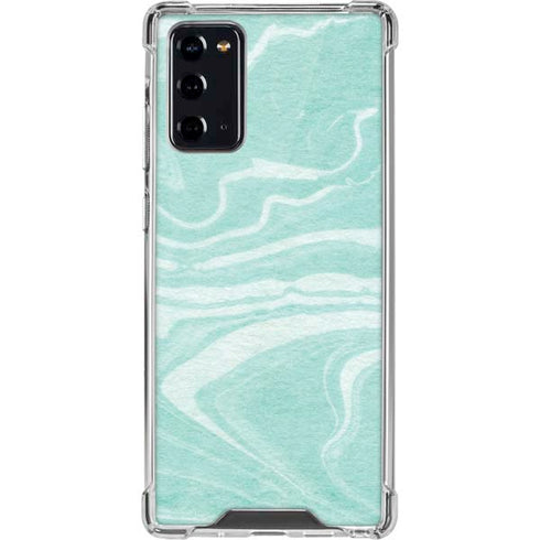 Mint Marbling Galaxy Note20 5G Clear Case