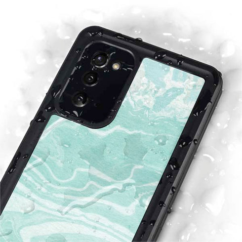 Mint Marbling Galaxy Note20 5G Waterproof Case