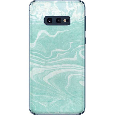 Mint Marbling Galaxy S10e Skin
