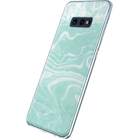 Mint Marbling Galaxy S10e Skin