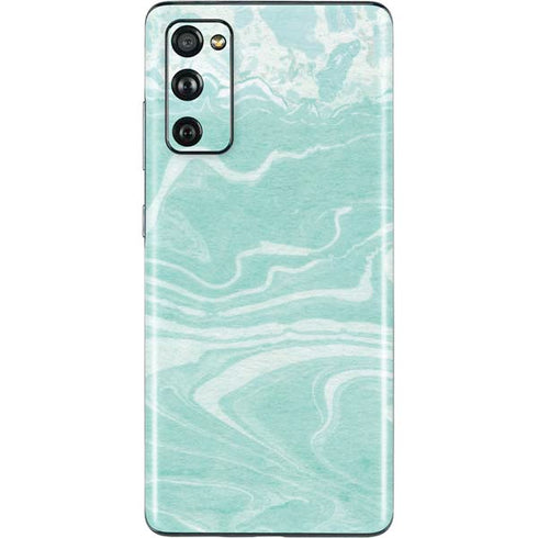Mint Marbling Galaxy S20 Fan Edition Skin