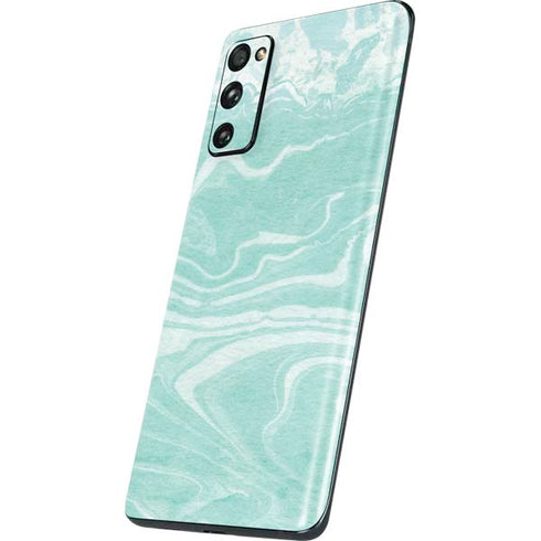 Mint Marbling Galaxy S20 Fan Edition Skin
