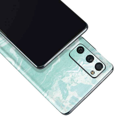 Mint Marbling Galaxy S20 Fan Edition Skin