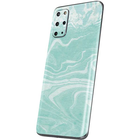 Mint Marbling Galaxy S20 Plus Skin