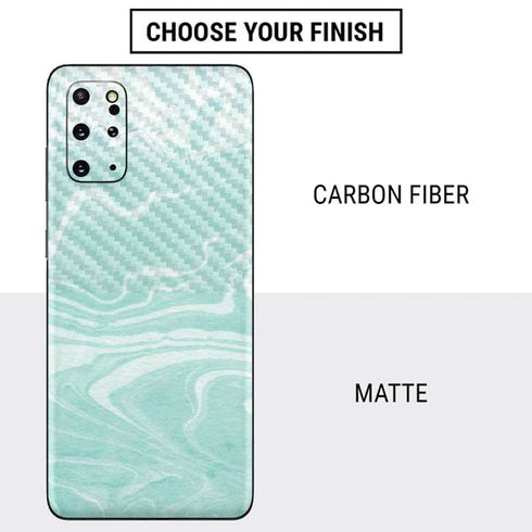 Mint Marbling Galaxy S20 Plus Skin