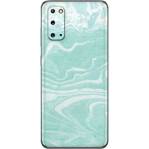 Mint Marbling Galaxy S20 Skin