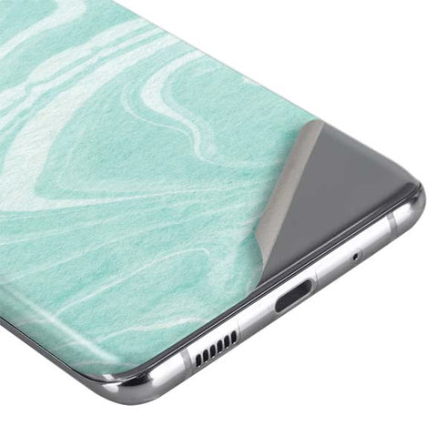 Mint Marbling Galaxy S20 Skin