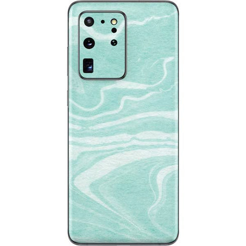 Mint Marbling Galaxy S20 Ultra 5G Skin