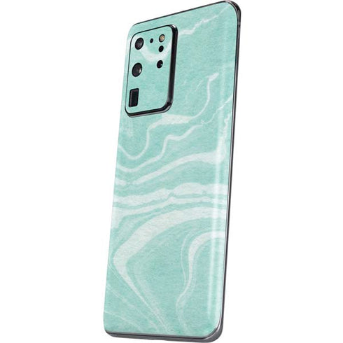 Mint Marbling Galaxy S20 Ultra 5G Skin