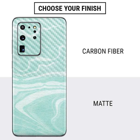 Mint Marbling Galaxy S20 Ultra 5G Skin