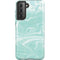 Mint Marbling Galaxy S21 5G Pro Case