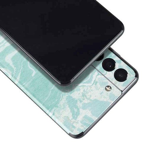 Mint Marbling Galaxy S21 5G Skin