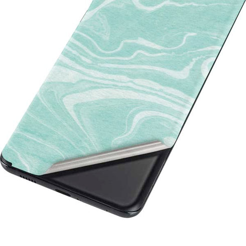 Mint Marbling Galaxy S21 Plus 5G Skin
