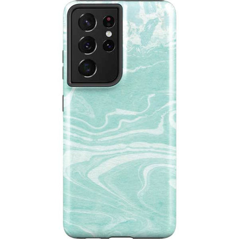 Mint Marbling Galaxy S21 Ultra 5G Pro Case