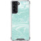 Mint Marbling Galaxy S22 Clear Case