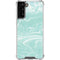 Mint Marbling Galaxy S22 Plus Clear Case