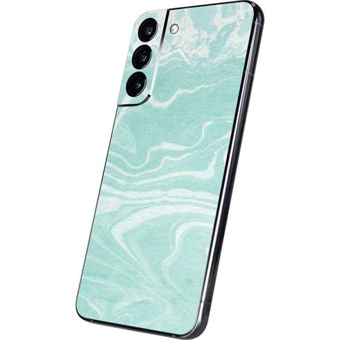 Mint Marbling Galaxy S22 Plus Skin