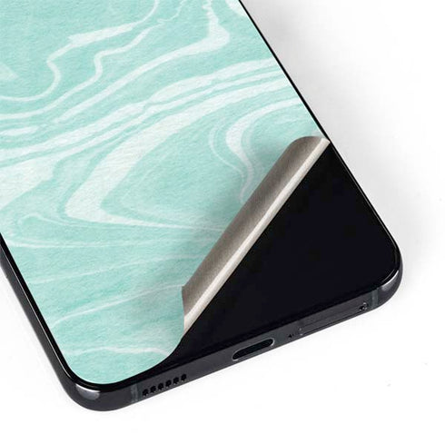 Mint Marbling Galaxy S22 Plus Skin