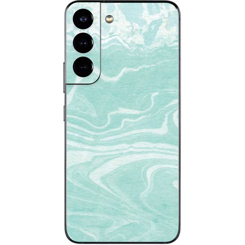 Mint Marbling Galaxy S22 Skin