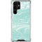 Mint Marbling Galaxy S22 Ultra Clear Case