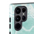 Mint Marbling Galaxy S22 Ultra Pro Case