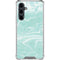 Mint Marbling Galaxy S23 FE Clear Case
