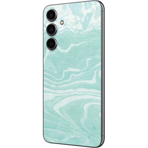 Mint Marbling Galaxy S23 FE Skin